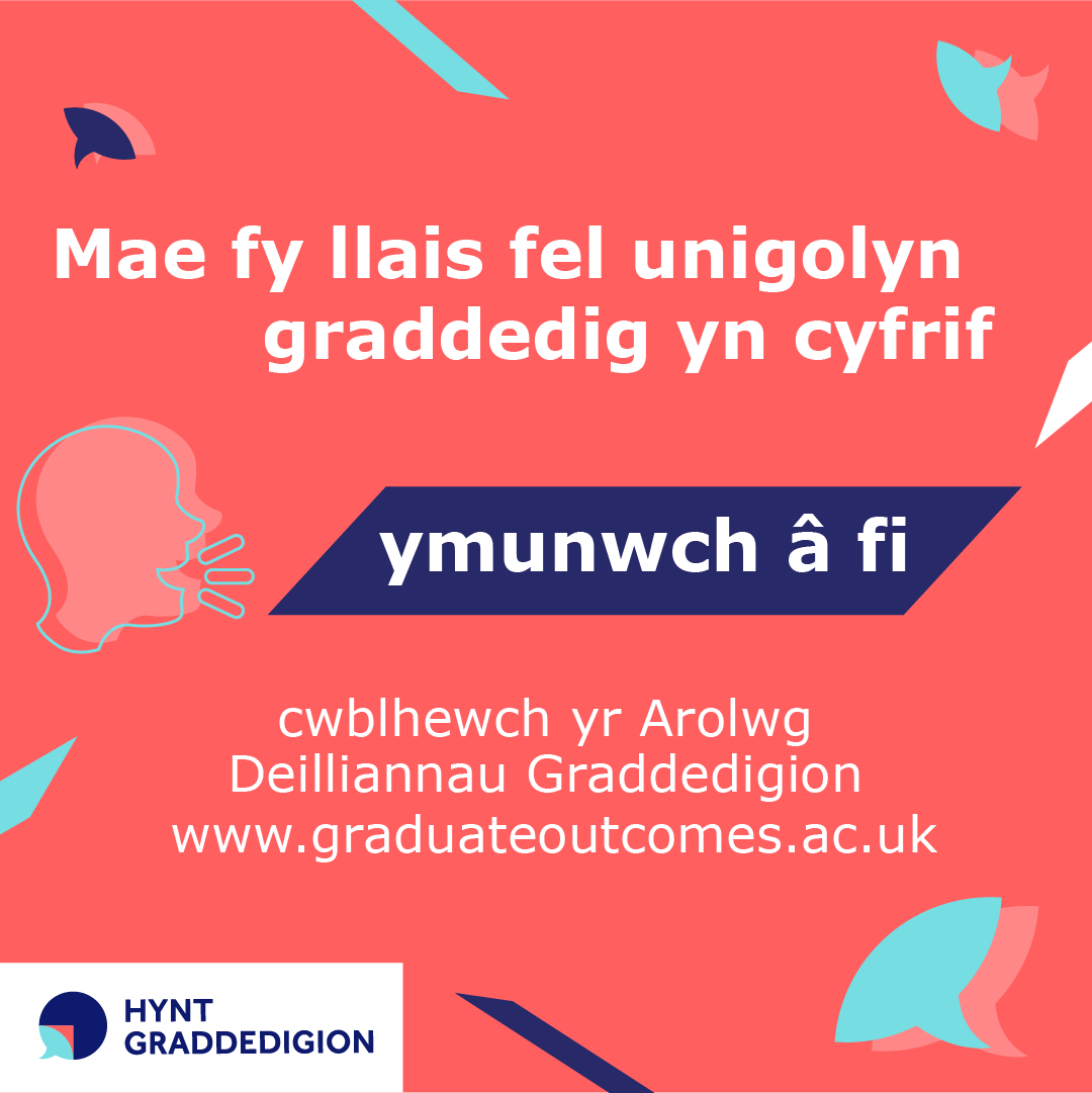 my_graduate_voice_counts_Welsh_Instagram My graduate voice counts image in Welsh for Instagram