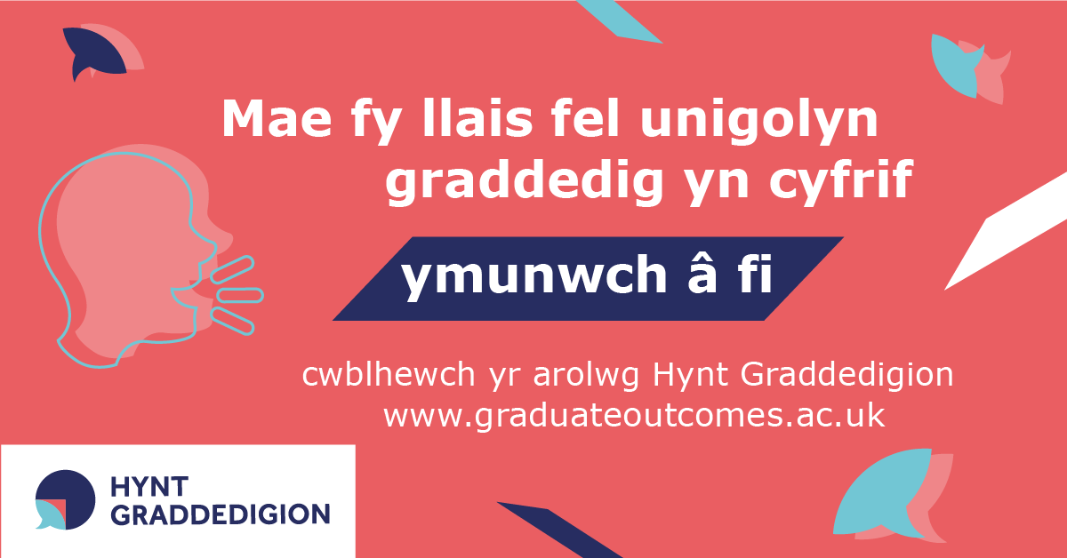 my_graduate_voice_counts_Welsh_LinkedIn My graduate voice counts image in Welsh for LinkedIn